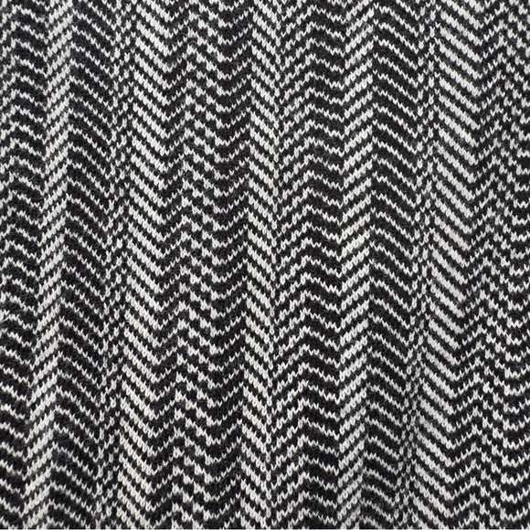 Dana Buchman Jacket Grey Herringbone Y2K Capelet Wide Collar Belt Tie Cardigan - Picture 13 of 14